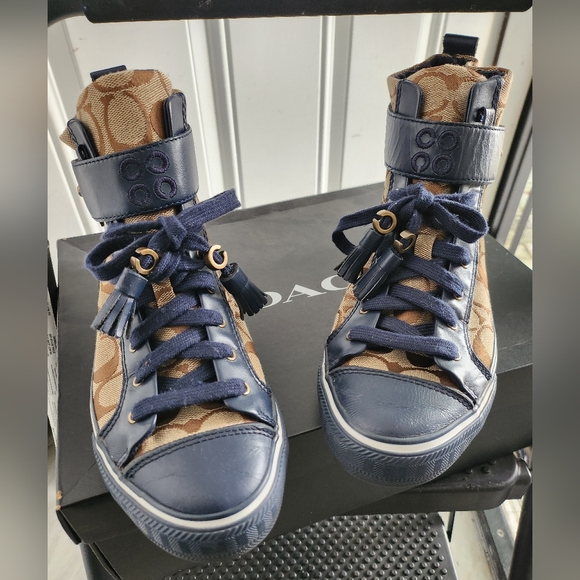 Coach Fashion Hightop Sneakers - Picture 1 of 10